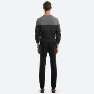 Stripe crew knit